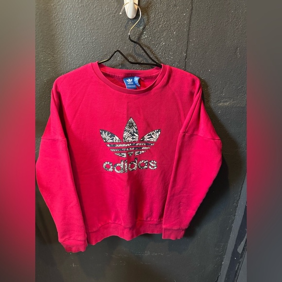 adidas Other - Kids Adidas Hot Pink Crewneck Sweater with Iconic Logo